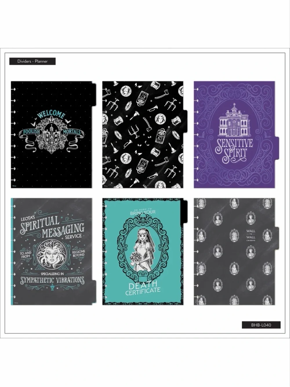 Happy Planner Haunted Mansion Deluxe Undated Classic Dashboard Planner